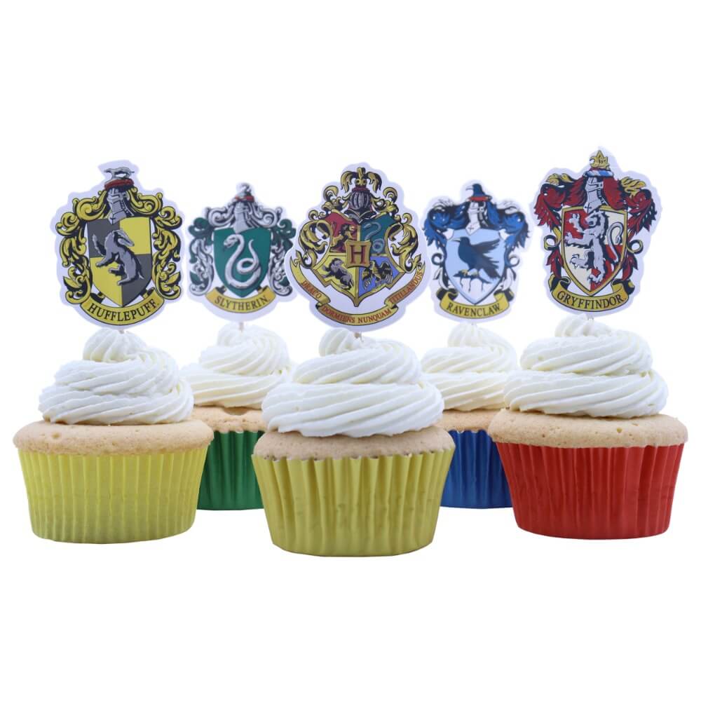 Harry Potter zapichy do muffiny Bradavicke erby